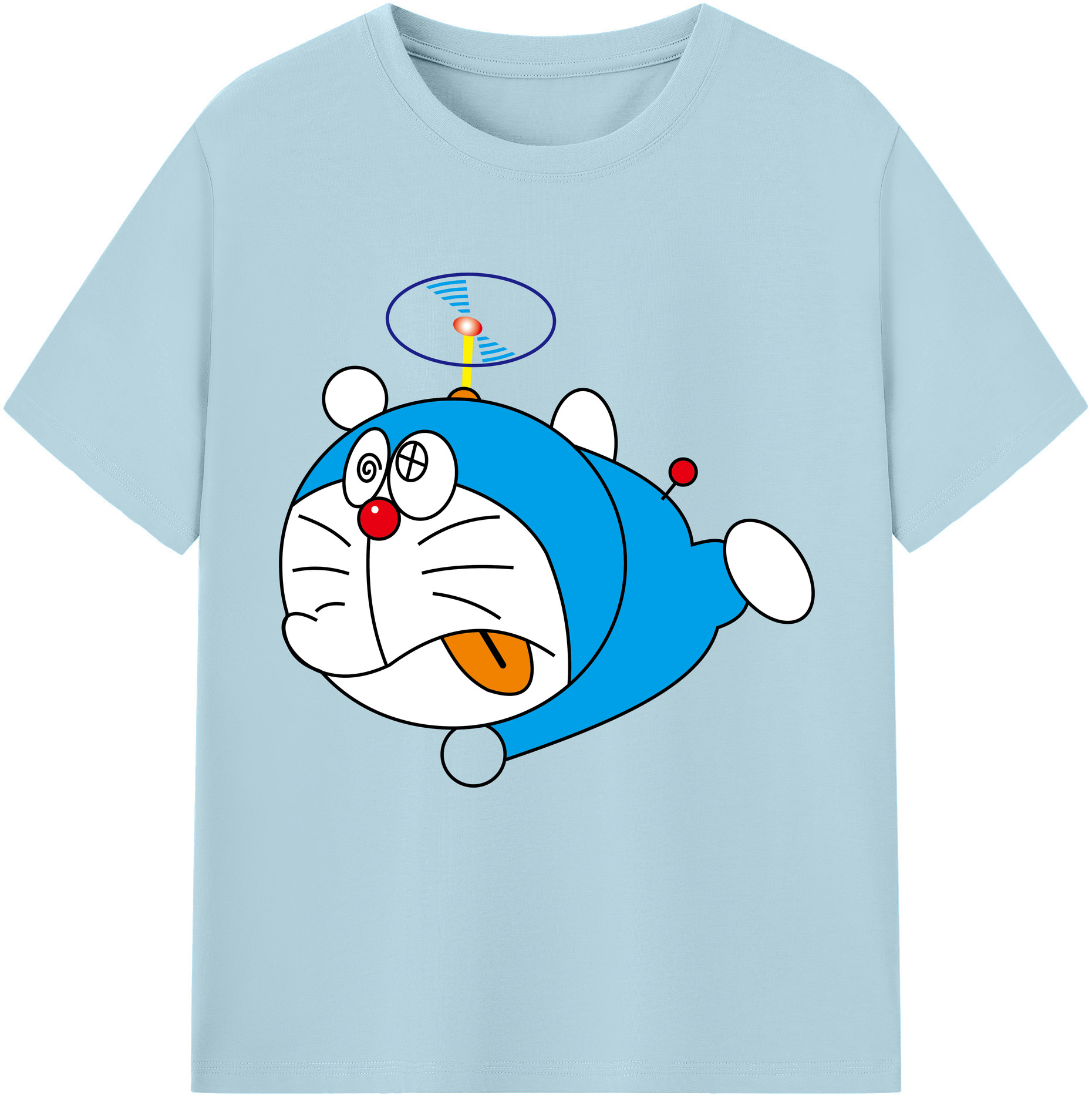 （画像用） ドラえもん Doraemon 綿100％半袖Tシャツ（フロントプリント）